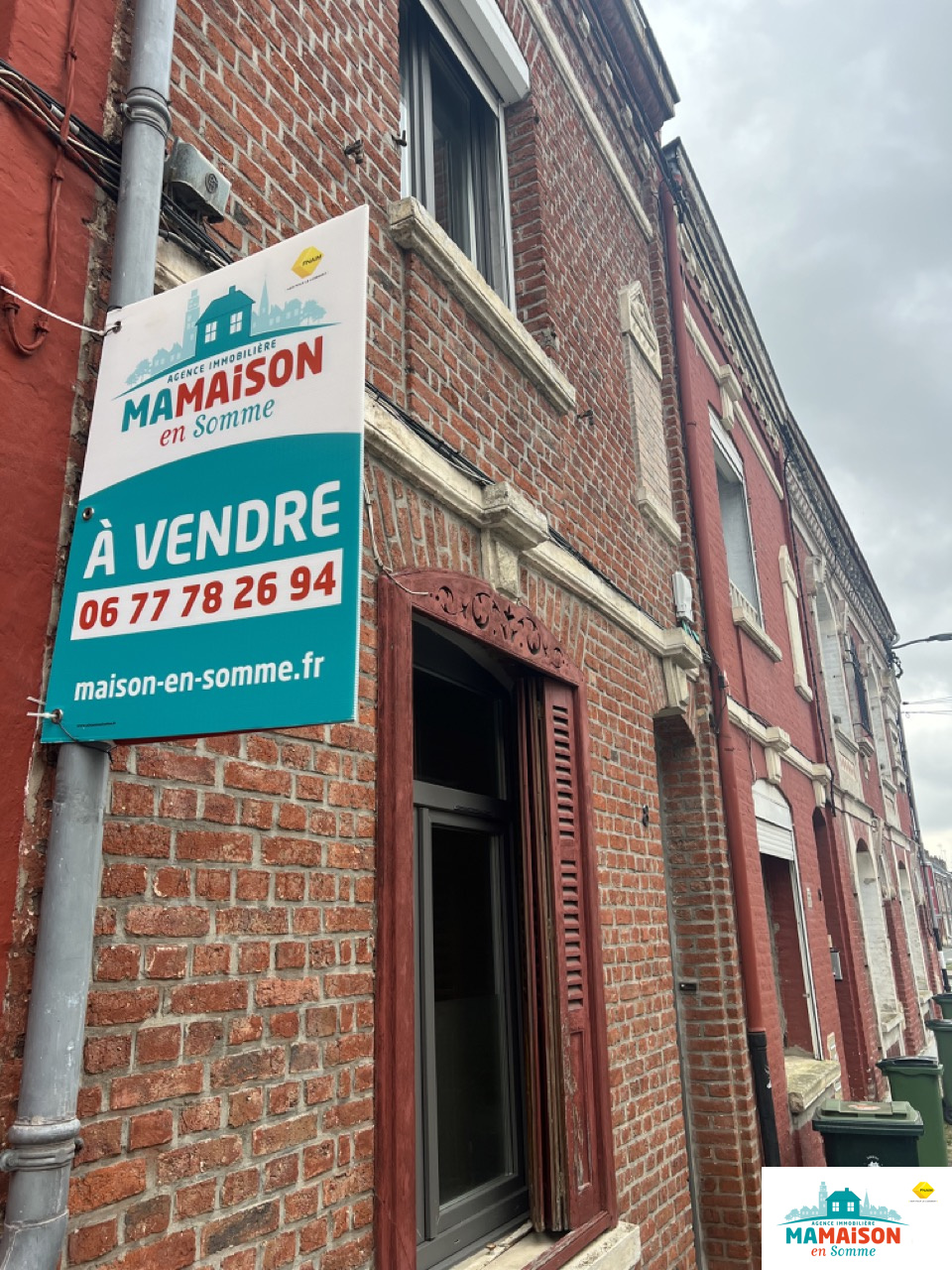 Immo80 – L'immobilier à Amiens et dans la Somme-Exclusivité, Amiens quartier St-Acheul, Amiénoise, 78 m2, 3 chambres, cour, cave.