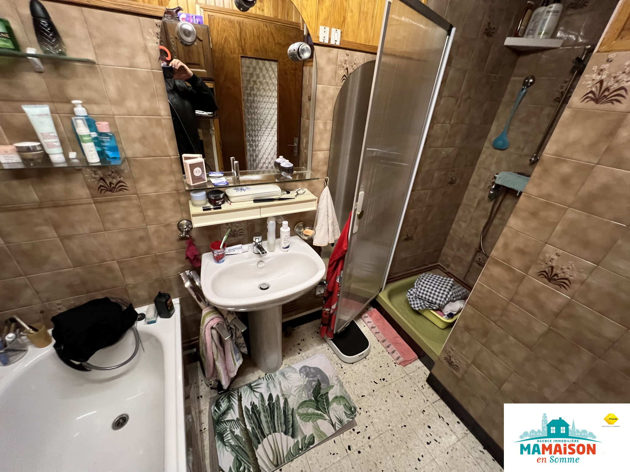Immo80 – L'immobilier à Amiens et dans la Somme-A Méaulte (80300), Maison de 89 m2, 4 pièces, 3 chambres, garage double, dépendances sur un terrain de 919 m2.