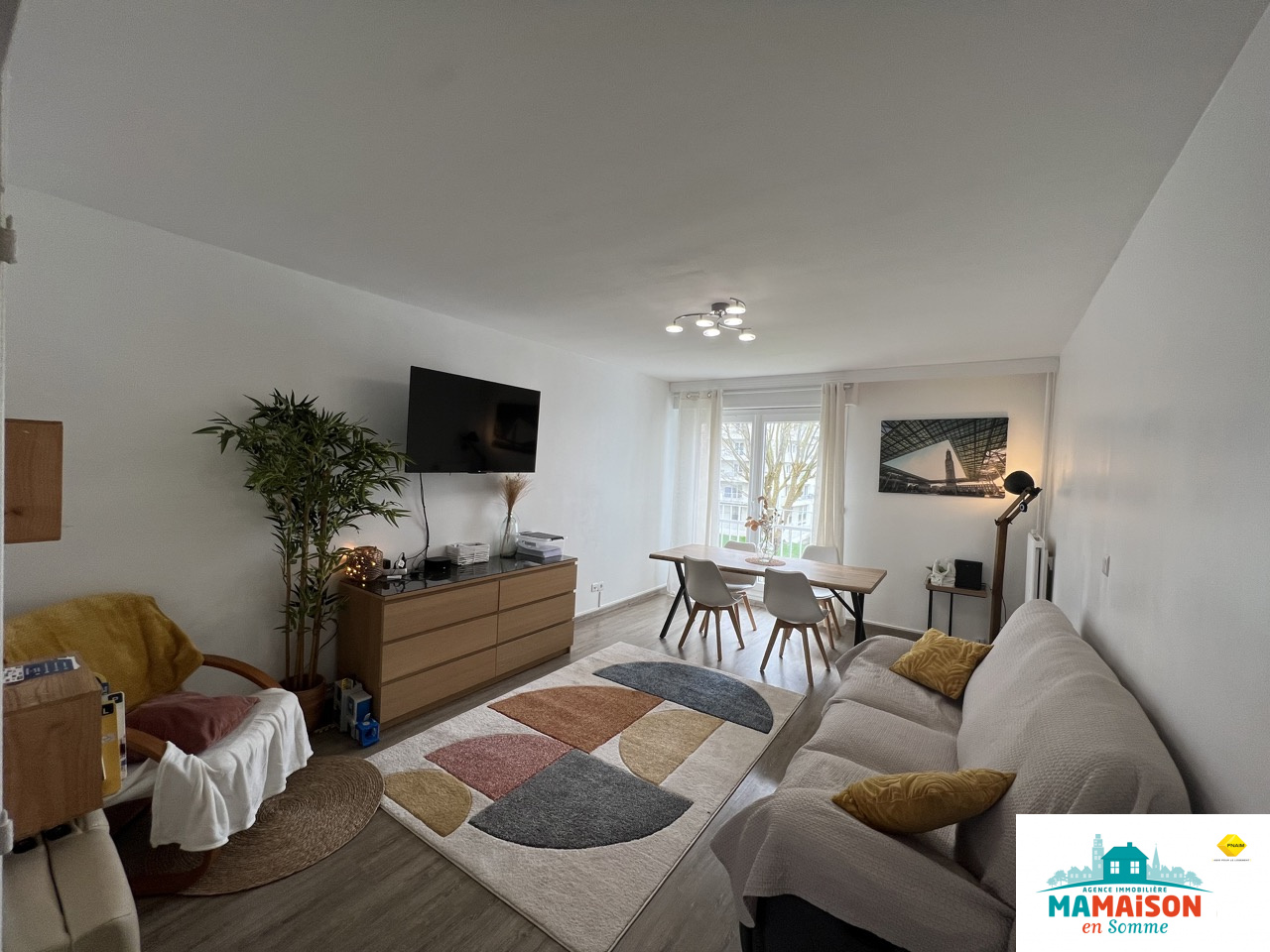 Immo80 – L'immobilier à Amiens et dans la Somme-Exclusivité, Amiens quartier La Hotoie Tivoli, appartement T4, 90 m2, 3 chambres, cave, parking.