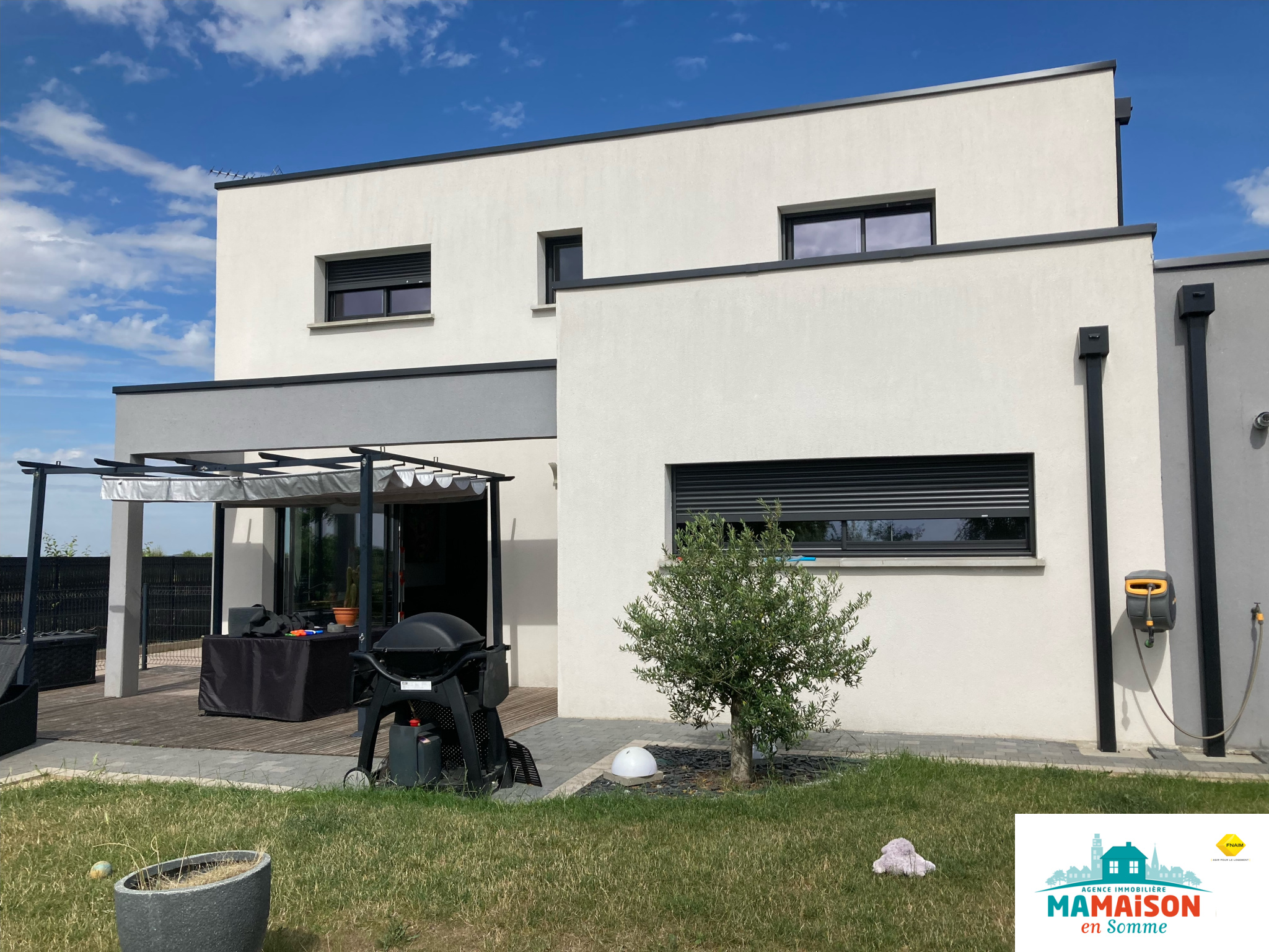 Immo80 – L'immobilier à Amiens et dans la Somme-Pavillon d’architecte de 168 m2 Habitables VILLERS BRETONNEUX