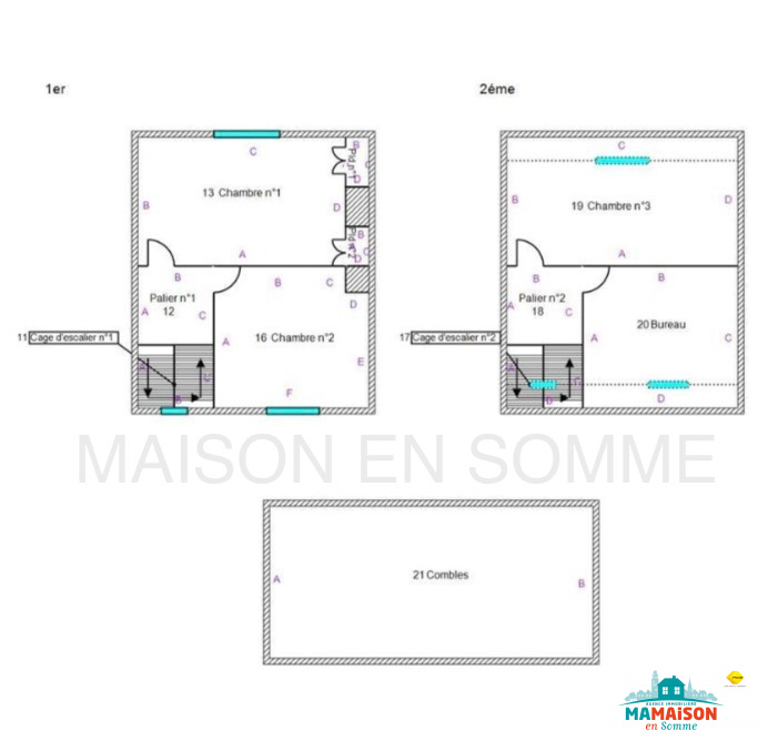 Immo80 – L'immobilier à Amiens et dans la Somme-AMIENS AMIENOISE 3 CHAMBRES BUREAU JARDIN DÉPENDANCE CAVE